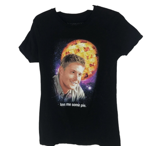 Supernatural “Love me some pie” Dean Black T